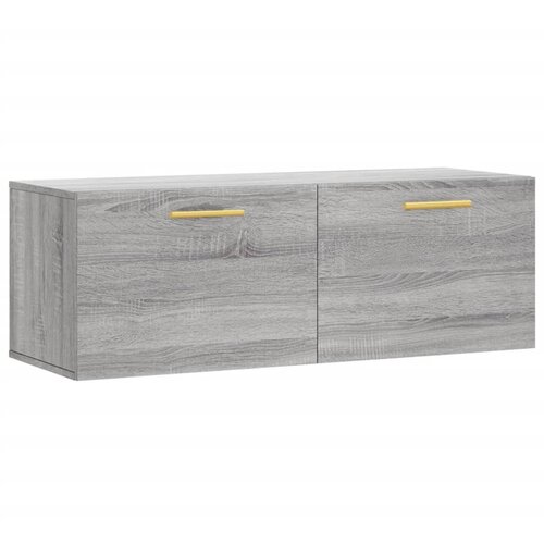 Maison Chic Stenska omarica - Zidna omarica siva sonoma 100x36,5x35 cm inženirski les iu1171, (22062844) Cene
