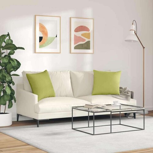 vidaXL jastučići za sofu 2 pcs svijetlo zelena 50 x 30 cm tkanina Cijene