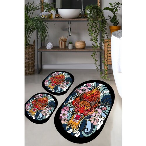  Lakingo multicolor bathmat set (3 pieces) Cene