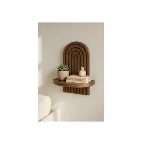 Hanah home Dekorativna zidna polica Artmtkwll1 Wenge Slike