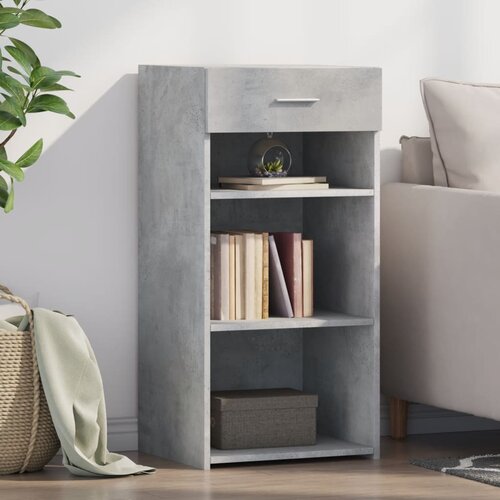 vidaXL Komoda betonsko siva 45x42,5x93 cm inženirski les Cene