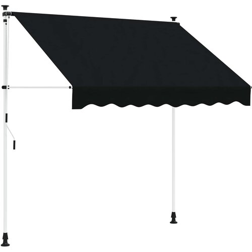  Ručno sklopiva tenda Crna 350 cm Cijene