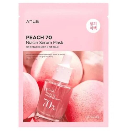 Anua Maska za lice Peach 70 Niacin Serum Mask, 25 ml Slike