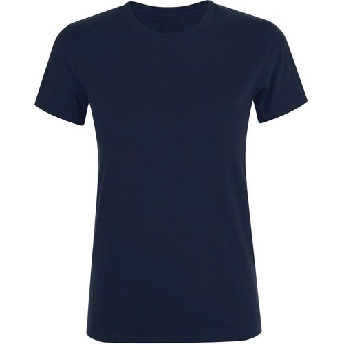  Ženska T-shirt majica SILBA kratki rukav tamno plava Slike