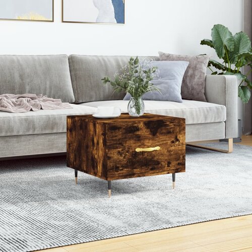  Stolić za kavu boja hrasta 50 x 50 x 40 cm konstruirano drvo Cijene