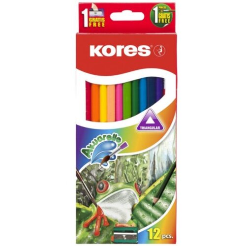  Drvene boje KORES akuarelle 12kom Slike