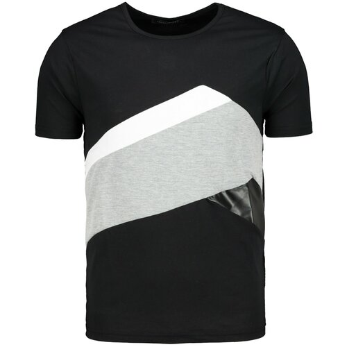 Trendyol Muška majica kratkih rukava Color Block siva | braon Slike