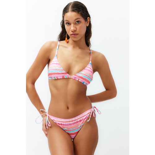 Trendyol Striped Triangle Regular Bikini Set Slike