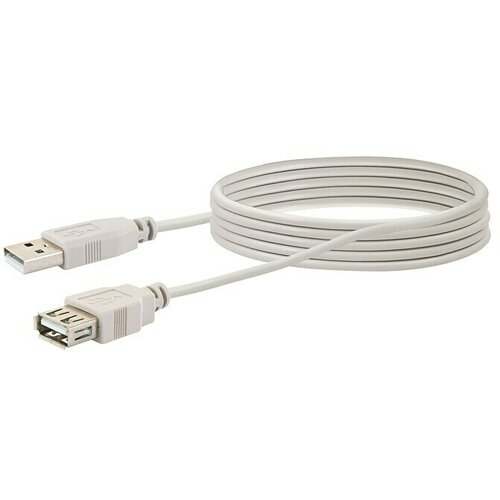 SCHWAIGER USB podaljšek 2.0 (Dolžina: 2 m, Vtičnica USB A, Svetlo sive barve) Cene
