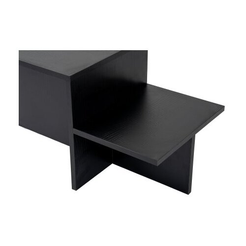 Hanah home stočić za dnevnu sobu harmony - wood black wood black coffee table Slike