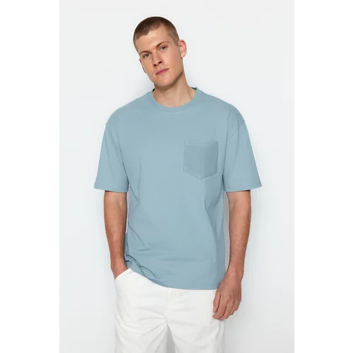 Trendyol T-Shirt - Blue - Relaxed fit