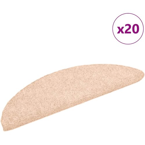 VidaXL Preproge za stopnice samolepilne 20 kosov rjave 56x17x3 cm Slike