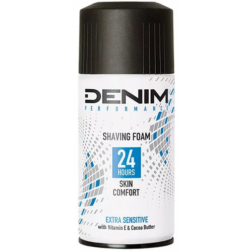 Denim Performance Extra Sensitive Shaving Foam pena za britje 300 ml za moške