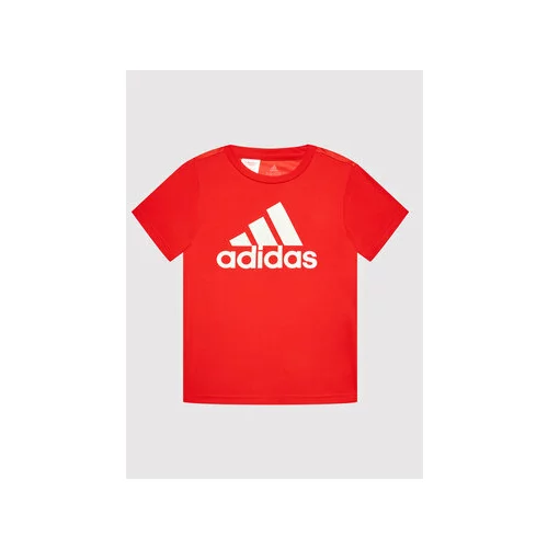 Adidas Majica Logo GN1477 Rdeča Regular Fit