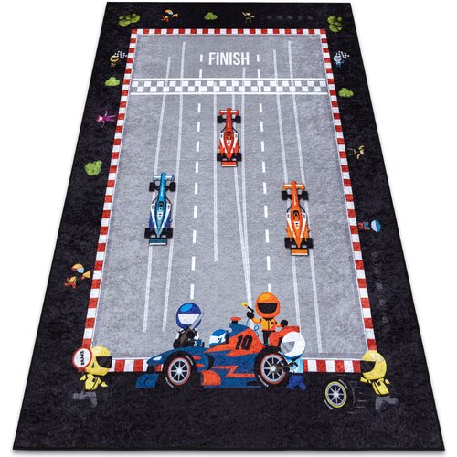 RugsX Preproge JUNIOR 52108.801 pralna preproga Dirka, formula 1 200x290 cm Siva Cene
