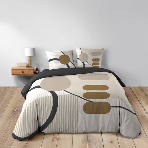 Douceur d int&amp;eacute;rieur Bež pamučna posteljina za bračni krevet/za produženi krevet 240x220 cm Santana &amp;ndash; Slike