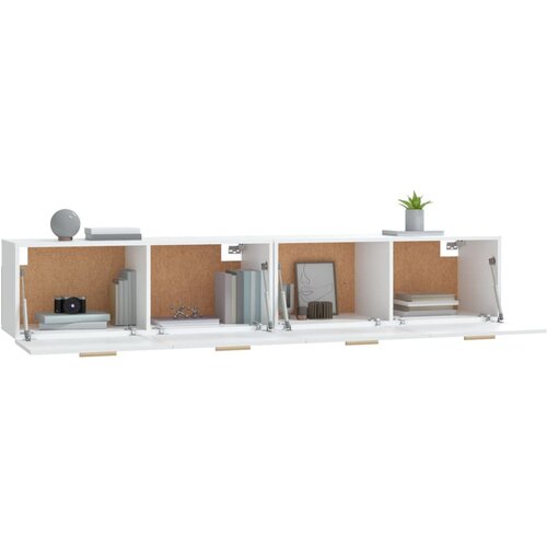  Zidni ormarići 2 kom bijeli 100x36,5x35 cm konstruirano drvo Slike