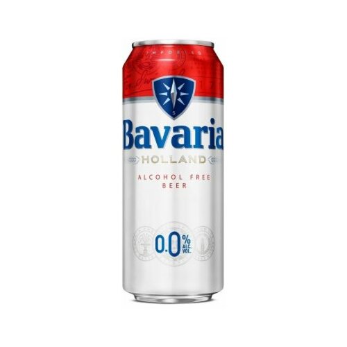 Bavaria bezalkoholno svetlo pivo 500ml limenka Slike