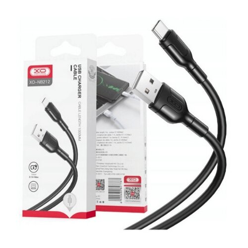XO USB kabal NB212 USB-Type C 2,1A Black Cijene