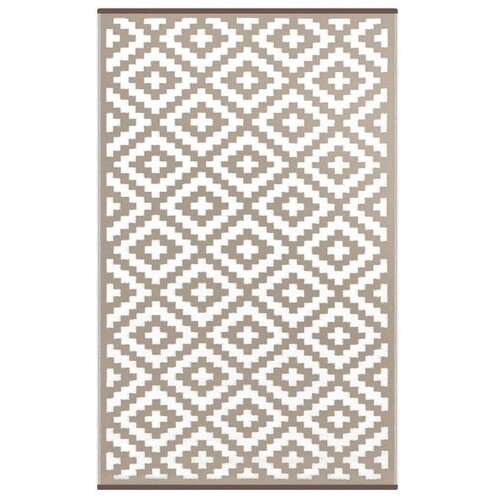 Green Decore Bež-bijeli obostrani tepih pogodan za vanjski Nirvana, 120 x 180 cm Slike