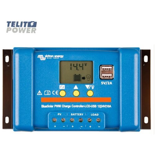 Victron Energy Victron BlueSolar PWM LCD&USB 12/24V-10A &ndash; Solarni regulator punjenja Cene
