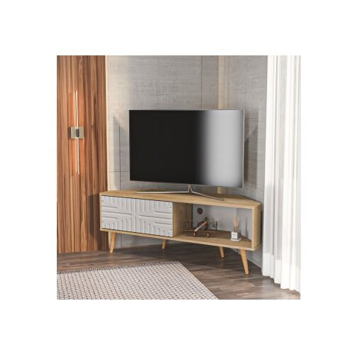 Hanah home tv polica mora sapphire oak white Cene