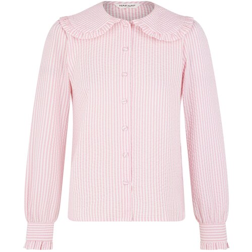 Naf Naf Bluza &amp;#039;Manon&amp;#039; pastelno roza / bela Slike
