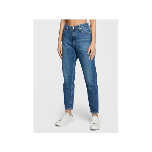 Calvin Klein Jeans Jeans hlače J20J220194 Modra Mom Fit