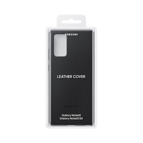 Samsung original usnjen ovitek ef-vn980lbe za galaxy note 20 n980 - za&amp;scaron;čita zadnjega dela - črna Slike