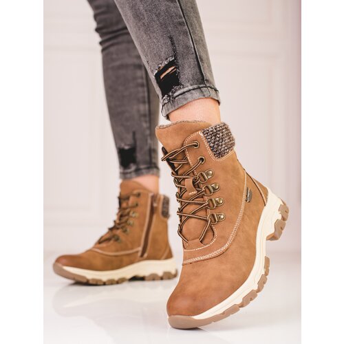 SHELOVET Bronze women's trappers on the platform Cijene