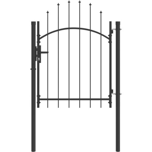 vidaXL Vrtna vrata s ključavnico Siva 100 x 125 cm 125 x 100 cm Jeklo Cene