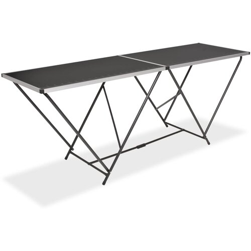 The Living Store Zložljiva tapetni&amp;scaron;ka miza MDF in aluminij 200x60x78 cm - Tapetni&amp;scaron;ka Miza, (21420568) Slike