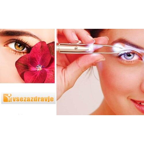 VERKGROUP TWEEZERS pinceta depilator za oblikovanje obrvi z LED lučko Cene