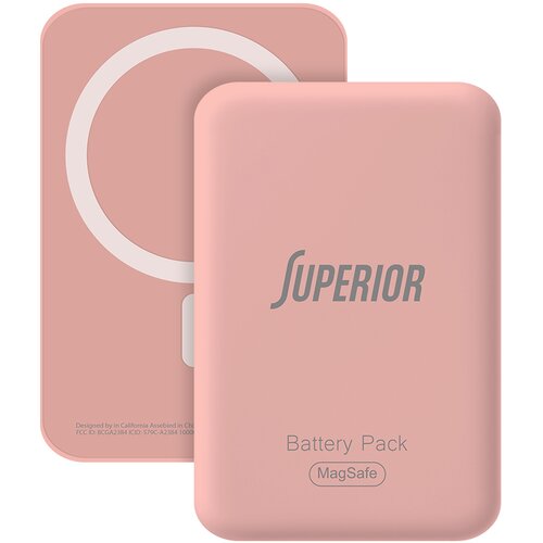  Power bank MagSafe Superior 15W 10000 mAh roze Slike