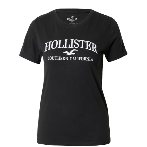Hollister Majica črna / bela