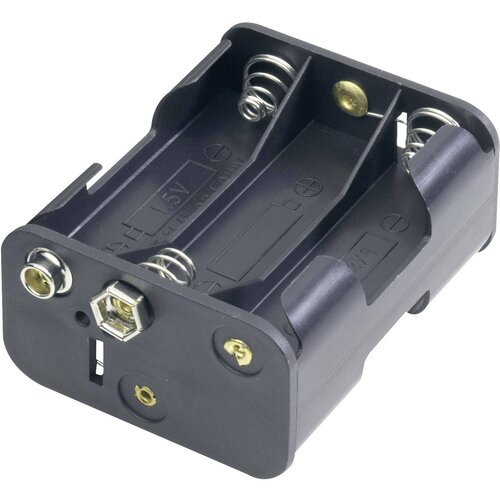 Goobay 11467 nosilec baterij 6x Mignon (AA) hitrosklopni priključek (D x &Scaron; x V) 58 x 28 x 47mm Držalo za baterije D za 6 Mignon baterij (D x &Scaron; x V) 58, (20641753) Cene