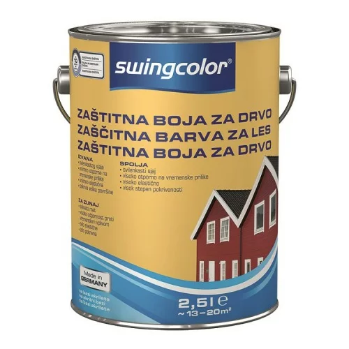 SWINGCOLOR Zaščitna barva za les Swingcolor (2,5 l, bela)