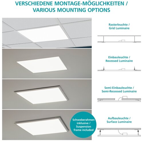 Eglo 32811 - led panel za povr&amp;scaron;insku montažu salobrena LED/33W/230V Slike