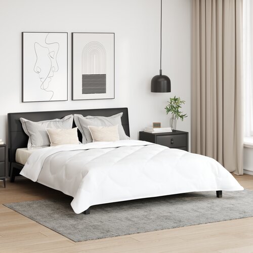 vidaXL Odeja Drugo z blazino 3 pcs Bela 200 x 220 cm Mikrofibra Cene