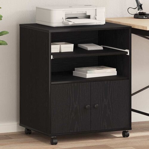  Držač za printer Crni hrast 60 x 48 x 74 cm Konstruirano drvo Cijene