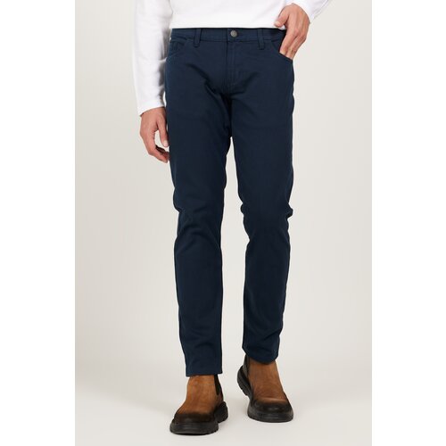ALTINYILDIZ CLASSICS Men's Navy Blue Slim Fit Slim Fit 5 Pocket Cotton Flexible Trousers Cene