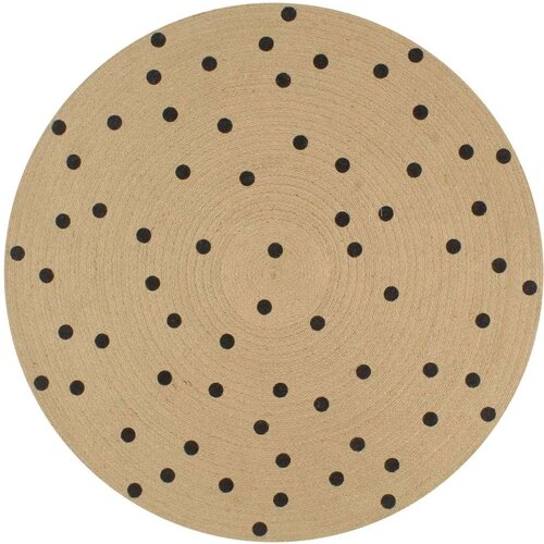  Ručno rađeni tepih od jute s uzorkom točkica 150 cm Cijene