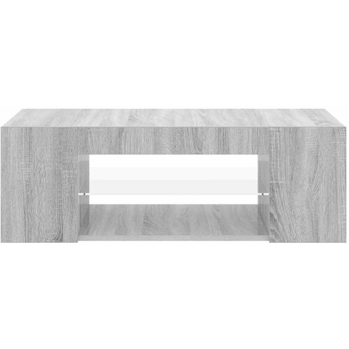 TV ormarić s LED svjetlima boja hrasta sonome 90 x 39 x 30 cm Siva Slike