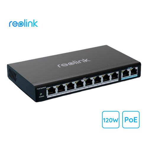 Reolink Switch 10 Port PoE 120W, max 30W po portu Cene