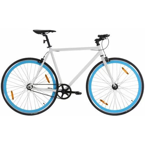  Bicikl s fiksnim zupčanikom bijelo-plavi 700c 51 cm