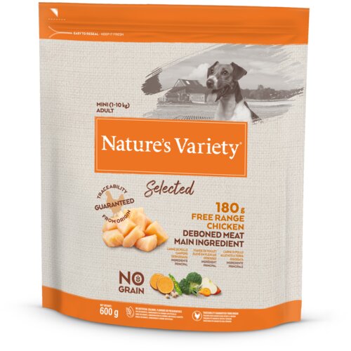 Nature's Variety suva hrana sa ukusom piletine za odrasle pse selected mini 0.6kg Slike