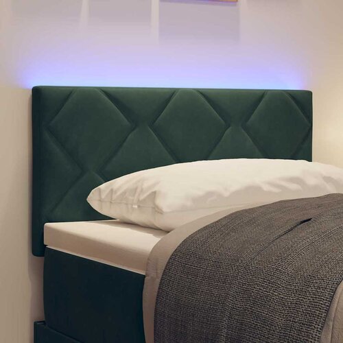  LED glava kreveta Tamnozelena 80 cm Bar&amp;scaron;un Slike