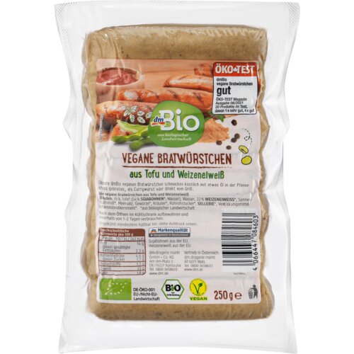 dmBio Vegetarijanske kobasice za pečenje 250 g Slike