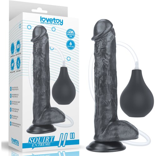 Lovetoy Squirt Extreme Dildo 11&amp;quot; Black Slike