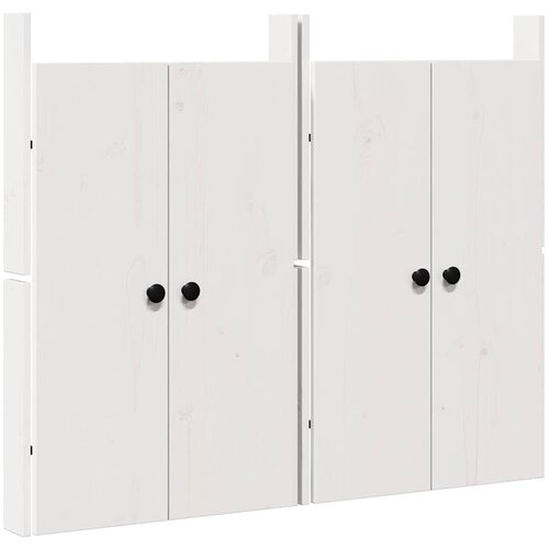 vidaXL Zunanja kuhinjska vrata 2 kosa Bela 50x9x82 cm Trden bor Cene